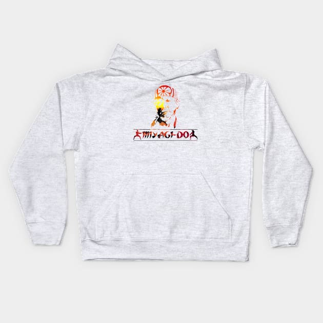 Miyagi Do Wax On Wax Off Kids Hoodie by Angel arts